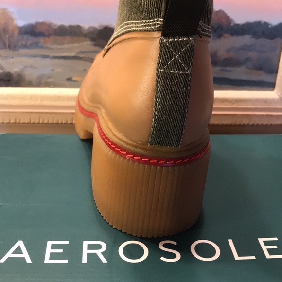New oom. AEROSOLES Canvas Stellar Boots  with box 394tj - Picture 12 of 16